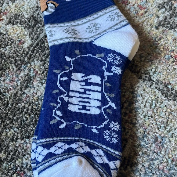 NWT Indianapolis Colts Christmas themed socks - Picture 3 of 4